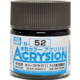 Mr Hobby -Gunze Acrysion (10 ml) Olive Drab (1) - Mr Hobby - Gunze ...