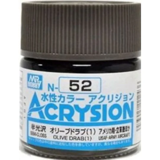 Mr Hobby -Gunze Acrysion (10 ml) Olive Drab (1) - Mr Hobby - Gunze ...