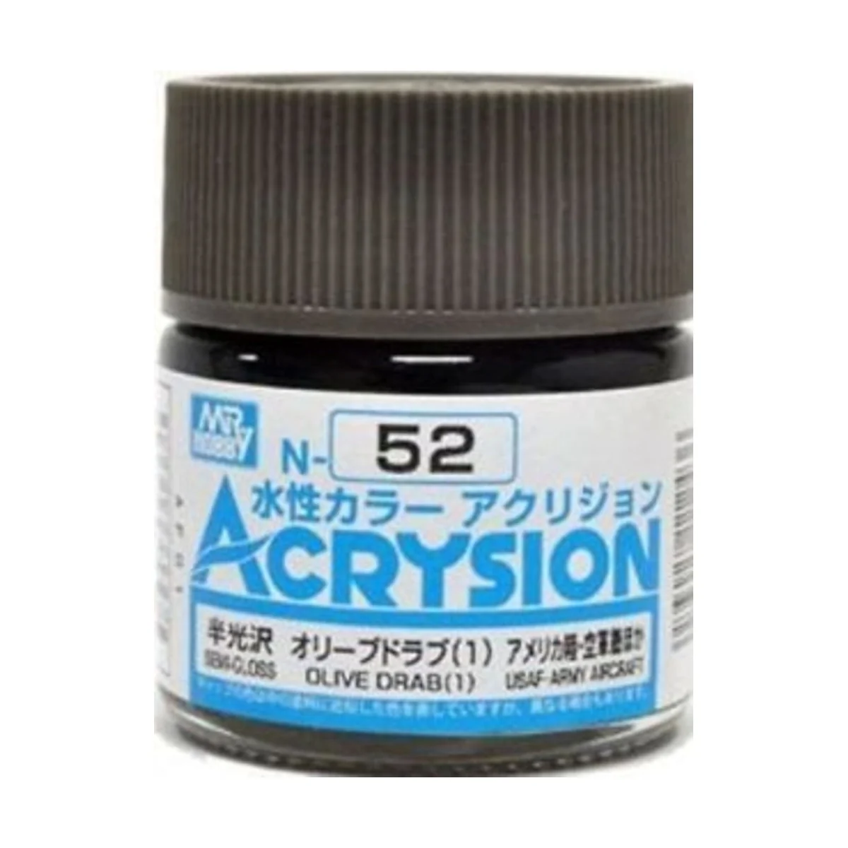 Mr Hobby -Gunze Acrysion (10 ml) Olive Drab (1) - Mr Hobby - Gunze ...