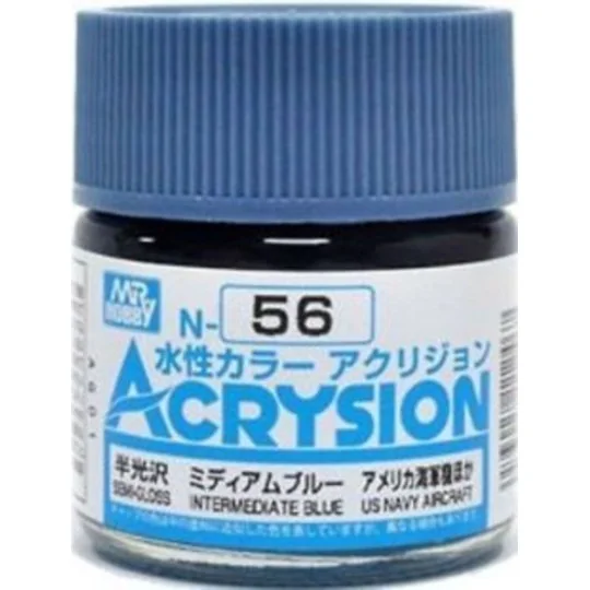 Mr Hobby -Gunze Acrysion (10 ml) Intermediate Blue - Mr Hobby - Gun...