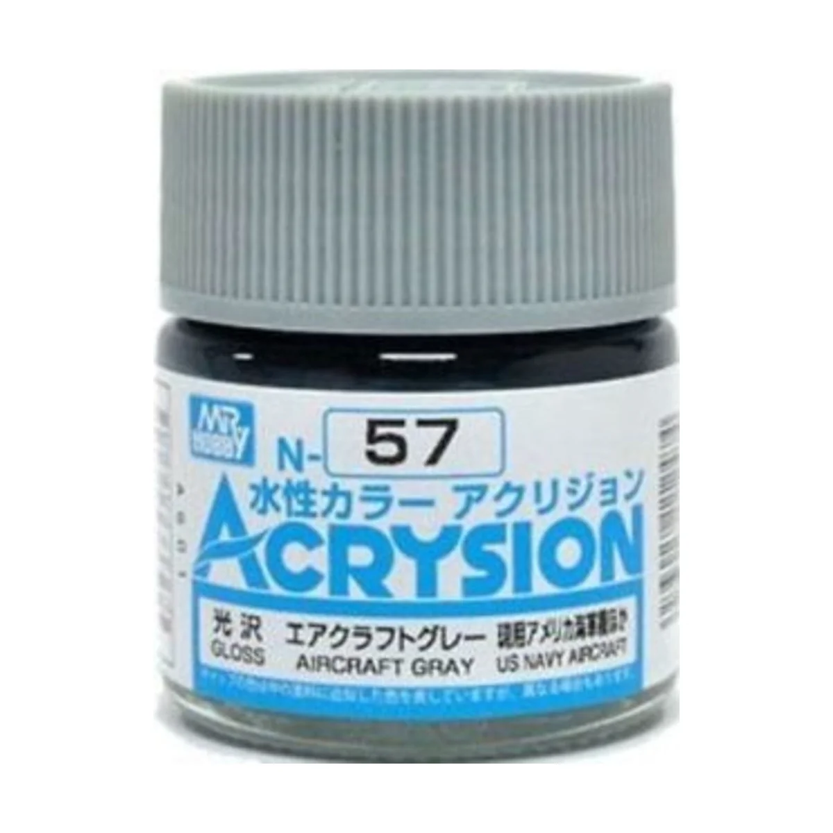 Mr Hobby -Gunze Acrysion (10 ml) Aircraft Gray - Mr Hobby - Gunze N...