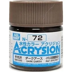 Mr Hobby -Gunze Acrysion (10 ml) Dark Earth - Mr Hobby - Gunze N-072