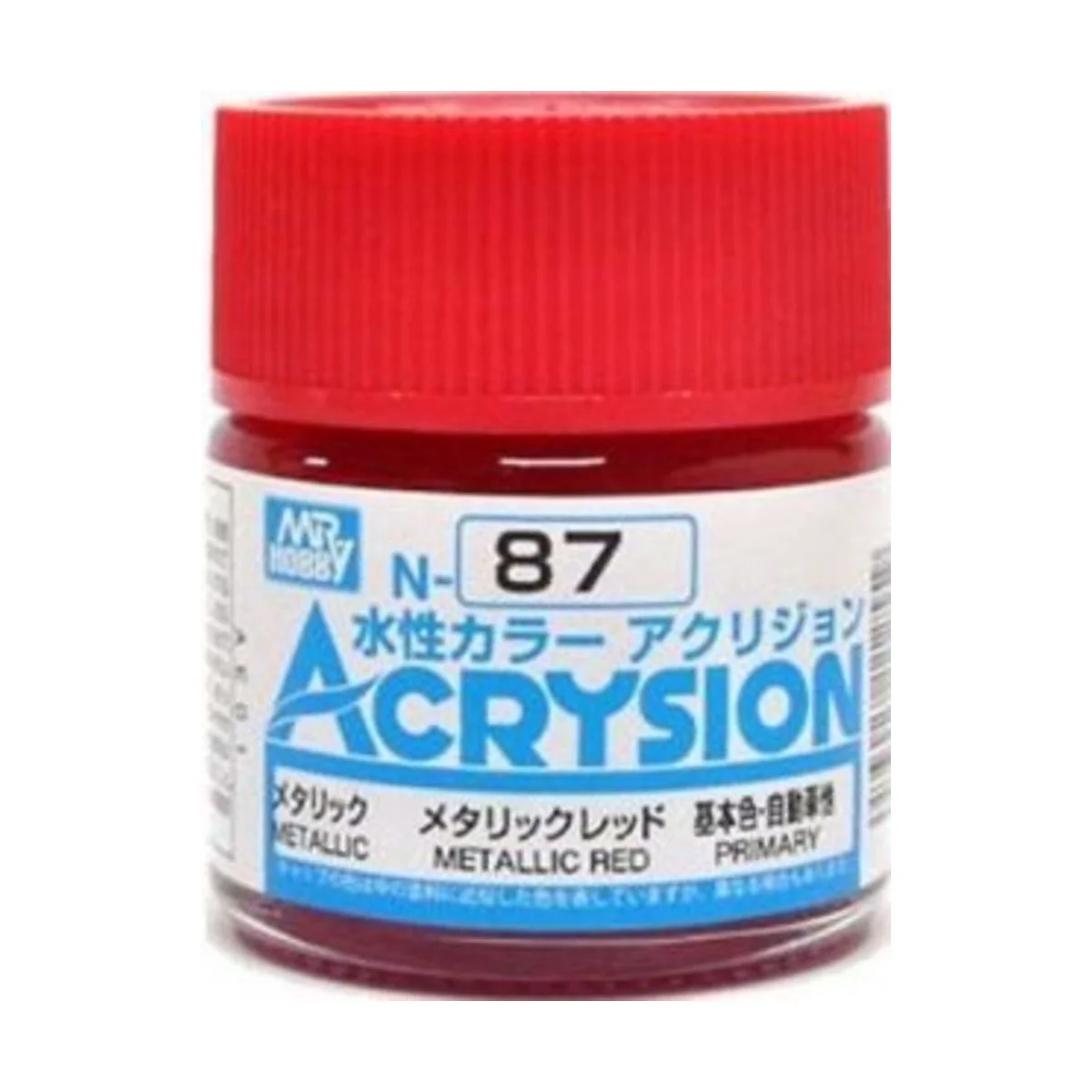 Mr Hobby -Gunze Acrysion (10 ml) Metallic Red - Mr Hobby - Gunze N-087