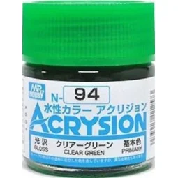 Mr Hobby -Gunze Acrysion (10 ml) Clear Green - Mr Hobby - Gunze N-094