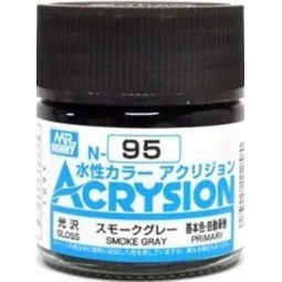 Mr Hobby -Gunze Acrysion (10 ml) Smoke Gray - Mr Hobby - Gunze N-095