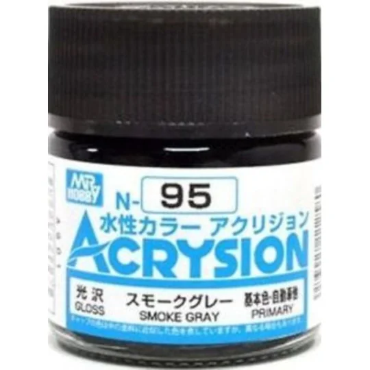 Mr Hobby -Gunze Acrysion (10 ml) Smoke Gray - Mr Hobby - Gunze N-095