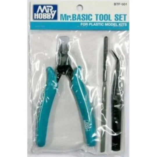 Mr Hobby -Gunze Basic Tool Set(Nipper,Angled Tweezer,File)for Plast...