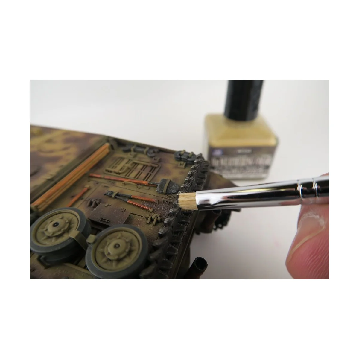 Mr Hobby -Gunze Mr. Weathering Brush Set Hard - Mr Hobby - Gunze MB-30