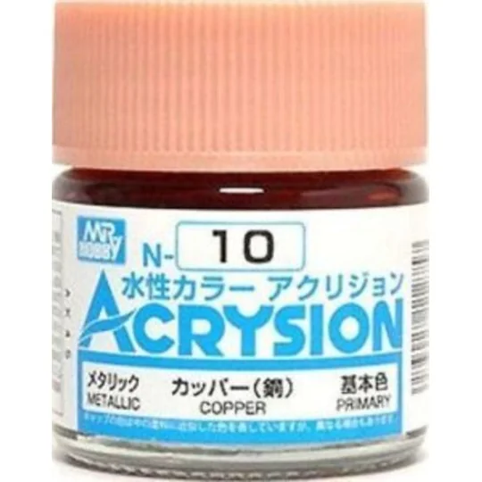 Mr Hobby -Gunze Acrysion (10 ml) Copper - Mr Hobby - Gunze N-010