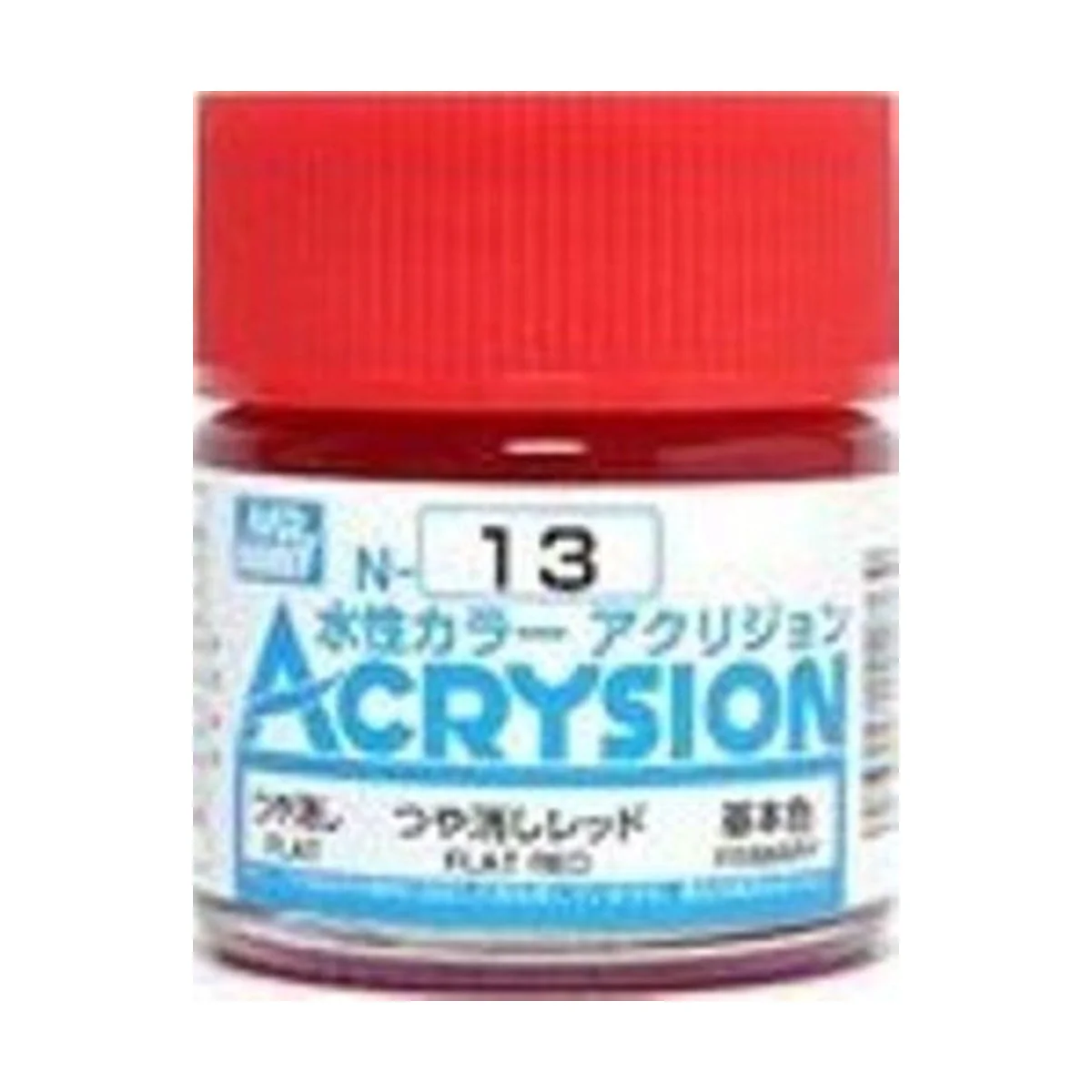 Mr Hobby -Gunze Acrysion (10 ml) Flat Red - Mr Hobby - Gunze N-013