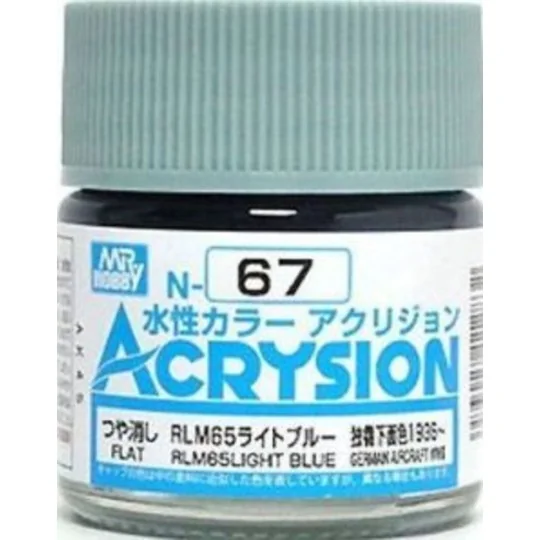 Mr Hobby -Gunze Acrysion (10 ml) RLM65 Light Blue - Mr Hobby - Gunz...