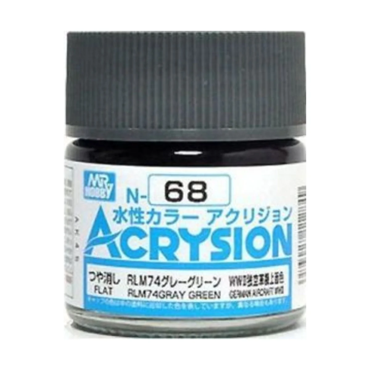Mr Hobby -Gunze Acrysion (10 ml) RLM74 Gray Green - Mr Hobby - Gunz...
