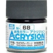 Mr Hobby -Gunze Acrysion (10 ml) RLM74 Gray Green - Mr Hobby - Gunz... Mr Hobby -Gunze Acrysion (10 ml) RLM74 Gray Green - Mr Hobby - Gunz...