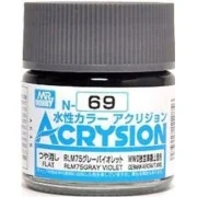 Mr Hobby -Gunze Acrysion (10 ml) RLM75 Gray Violet - Mr Hobby - Gun...