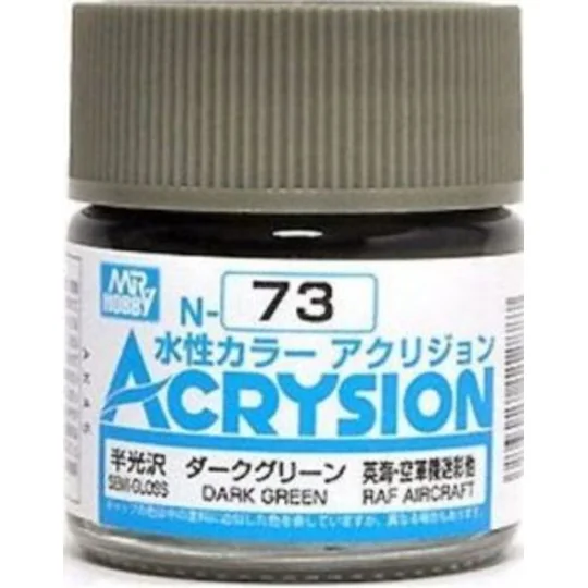 Mr Hobby -Gunze Acrysion (10 ml) Dark Green - Mr Hobby - Gunze N-073