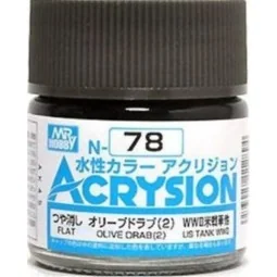 Mr Hobby -Gunze Acrysion (10 ml) Olive Drab (2) - Mr Hobby - Gunze ...