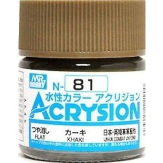 Mr Hobby -Gunze Acrysion (10 ml) Khaki - Mr Hobby - Gunze N-081