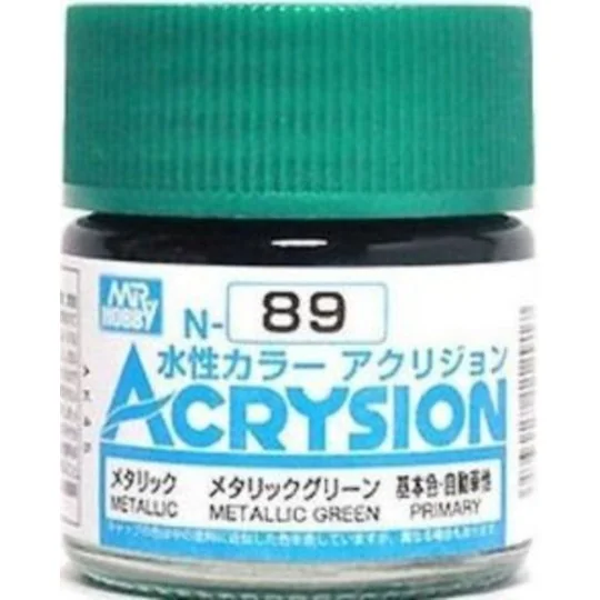 Mr Hobby -Gunze Acrysion (10 ml) Metallic Green - Mr Hobby - Gunze ...