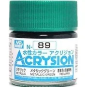 Mr Hobby -Gunze Acrysion (10 ml) Metallic Green - Mr Hobby - Gunze ...