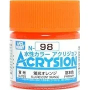 Mr Hobby -Gunze Acrysion (10 ml) Fluorescent Orange - Mr Hobby - Gu...