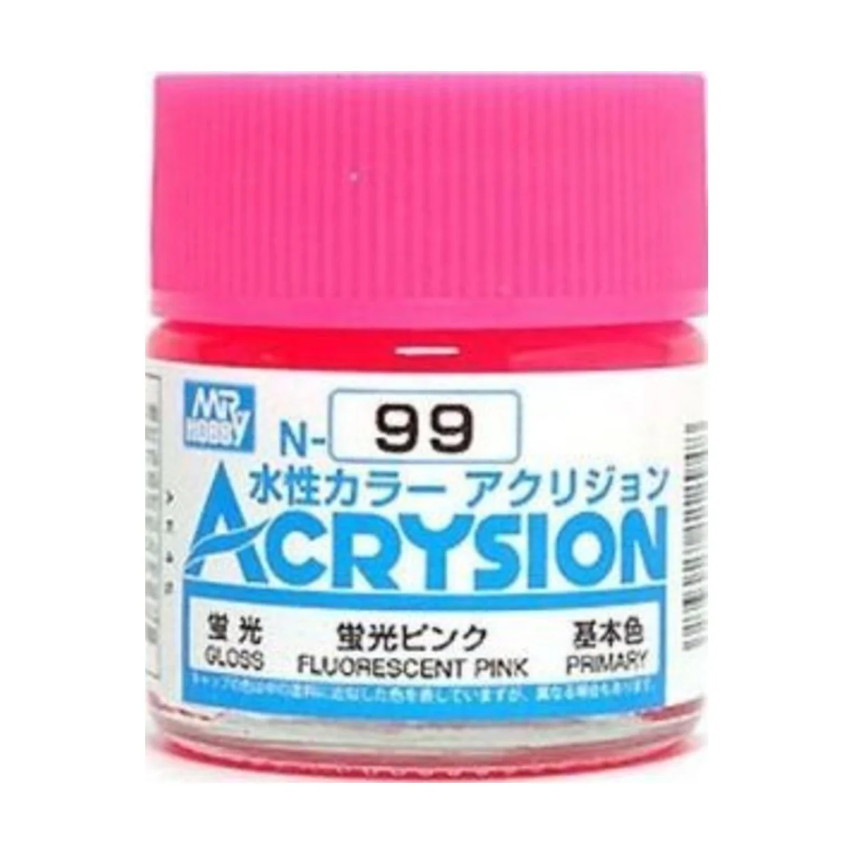 Mr Hobby -Gunze Acrysion (10 ml) Fluorescent Pink - Mr Hobby - Gunz...