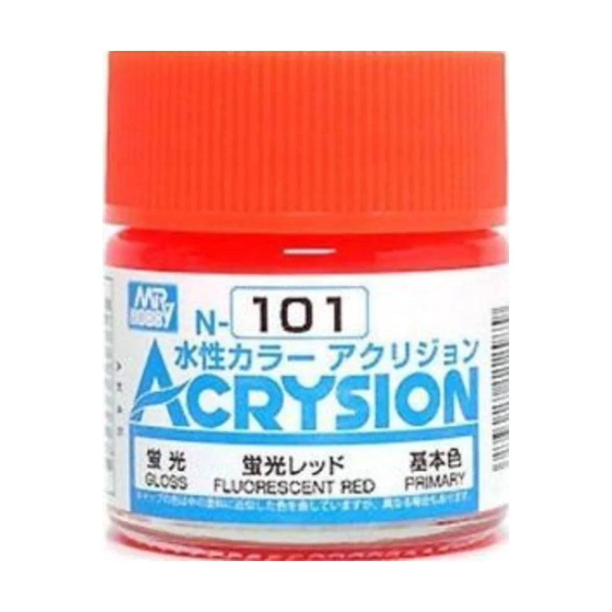 Mr Hobby -Gunze Acrysion (10 ml) Fluorescent Red - Mr Hobby - Gunze...