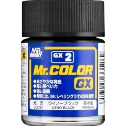 Mr Hobby -Gunze Mr. Color GX (18 ml) Ueno Balck - Mr Hobby - Gunze ...