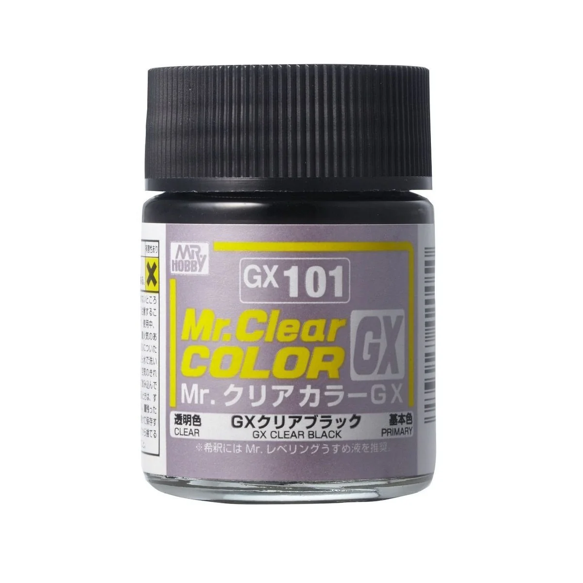Mr Hobby -Gunze Mr. Clear Color GX (18 ml) Clear Black - Mr Hobby -...