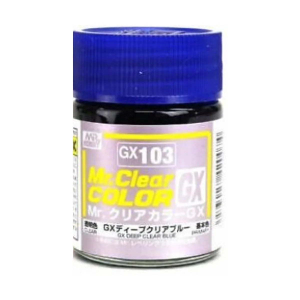Mr Hobby -Gunze Mr. Clear Color GX (18 ml) Deep Clear Blue - Mr Hob...
