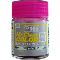 Mr Hobby -Gunze Mr. Clear Color GX (18 ml) Clear Pink - Mr Hobby - ...