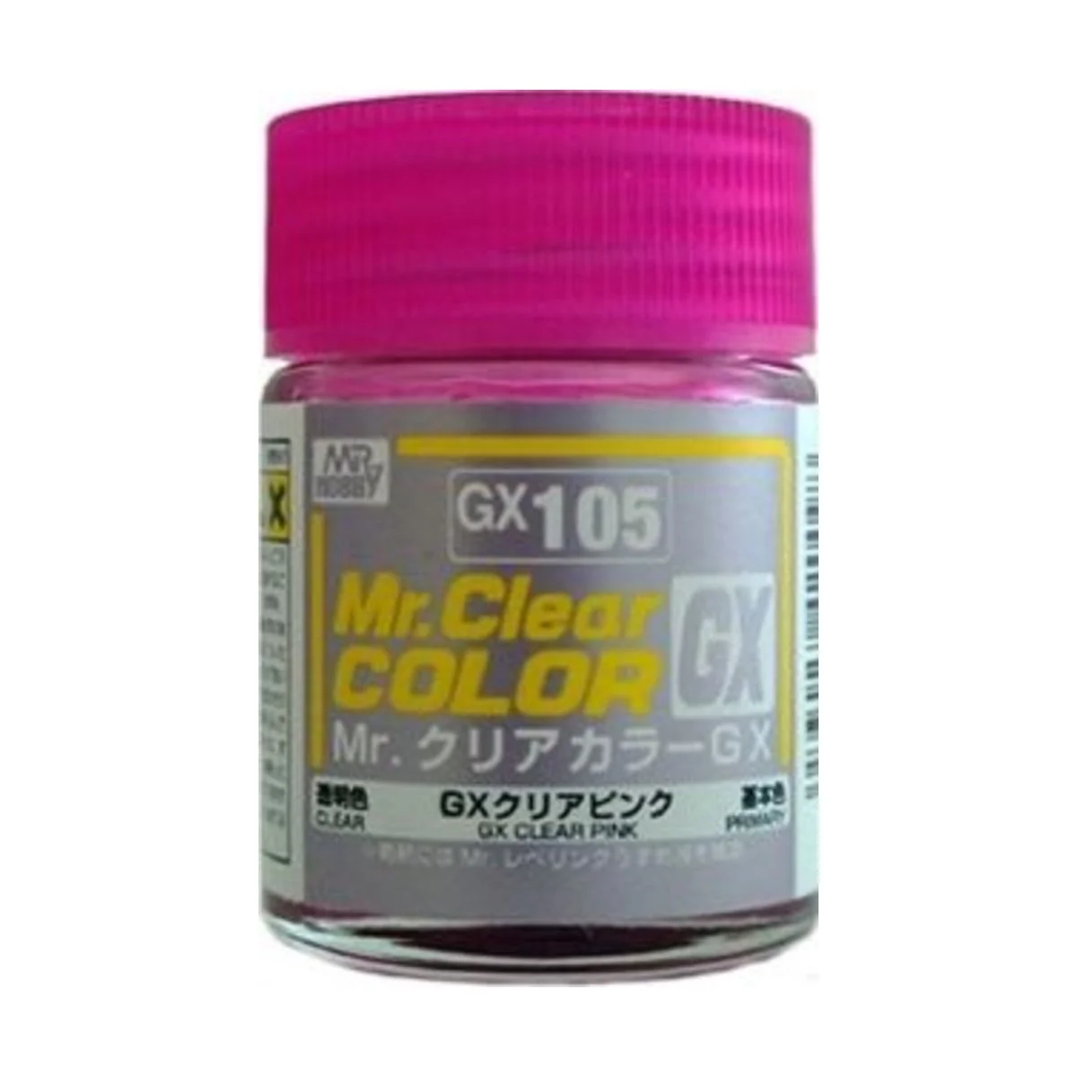Mr Hobby -Gunze Mr. Clear Color GX (18 ml) Clear Pink - Mr Hobby - ... Mr Hobby -Gunze Mr. Clear Color GX (18 ml) Clear Pink - Mr Hobby - ...