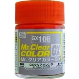 Mr Hobby -Gunze Mr. Clear Color GX (18 ml) Clear Orange - Mr Hobby ...