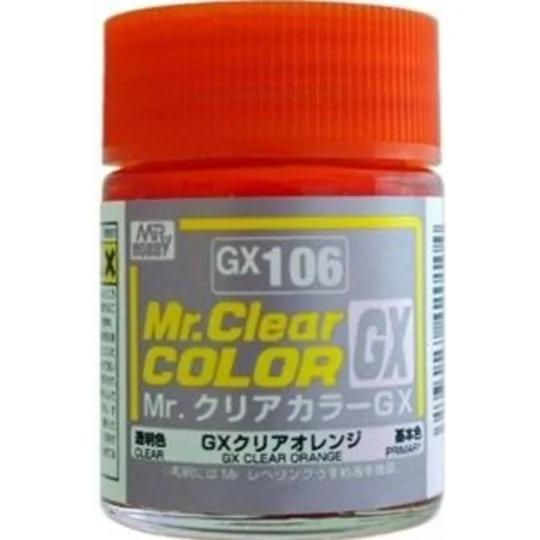 Mr Hobby -Gunze Mr. Clear Color GX (18 ml) Clear Orange - Mr Hobby ...