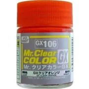 Mr Hobby -Gunze Mr. Clear Color GX (18 ml) Clear Orange - Mr Hobby ...