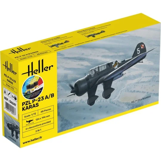 STARTER KIT PZL 23 Karas, 1/72 - Heller 56247