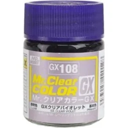 Mr Hobby -Gunze Mr. Clear Color GX (18 ml) Clear Violet - Mr Hobby ...