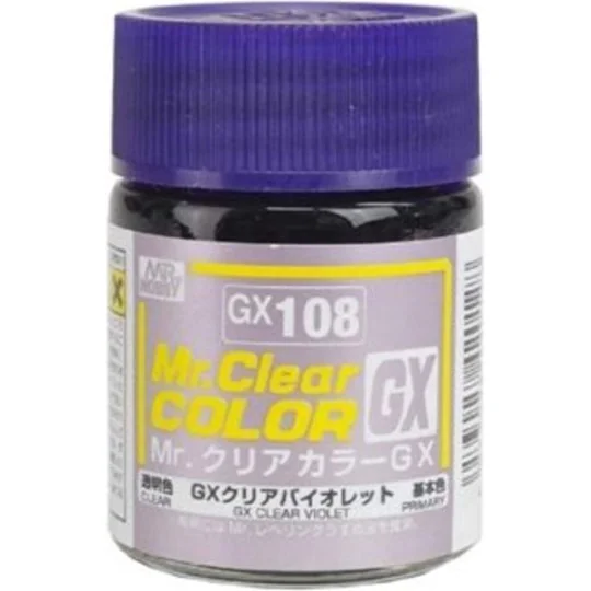 Mr Hobby -Gunze Mr. Clear Color GX (18 ml) Clear Violet - Mr Hobby ...