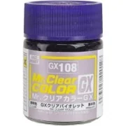 Mr Hobby -Gunze Mr. Clear Color GX (18 ml) Clear Violet - Mr Hobby ...