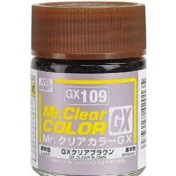 Mr Hobby -Gunze Mr. Clear Color GX (18 ml) Clear Brown - Mr Hobby -...