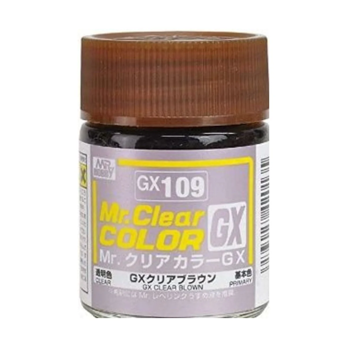 Mr Hobby -Gunze Mr. Clear Color GX (18 ml) Clear Brown - Mr Hobby -...