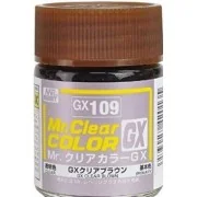Mr Hobby -Gunze Mr. Clear Color GX (18 ml) Clear Brown - Mr Hobby -...