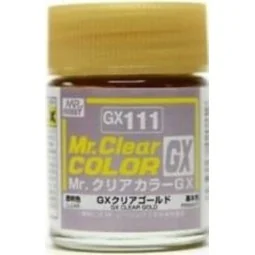 Mr Hobby -Gunze Mr. Clear Color GX (18 ml) Clear Gold - Mr Hobby - ...