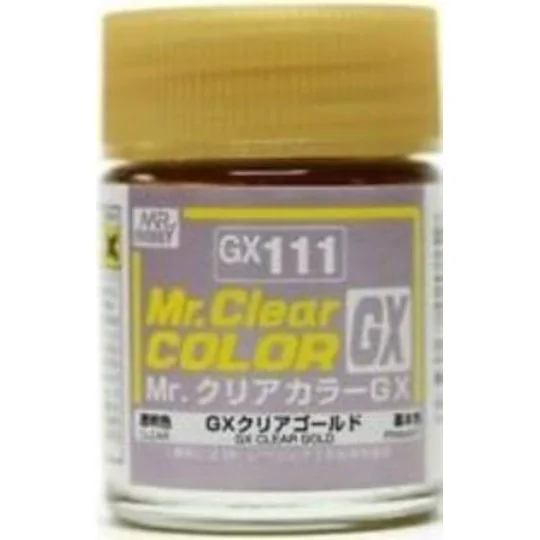 Mr Hobby -Gunze Mr. Clear Color GX (18 ml) Clear Gold - Mr Hobby - ...