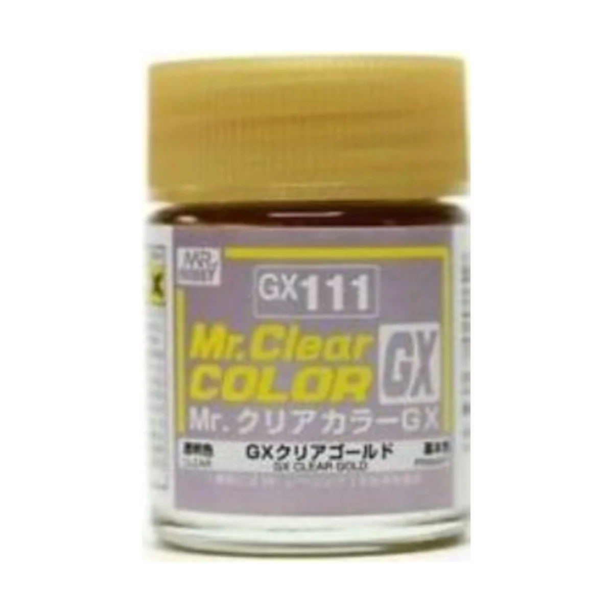 Mr Hobby -Gunze Mr. Clear Color GX (18 ml) Clear Gold - Mr Hobby - ...