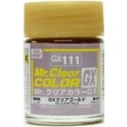 Mr Hobby -Gunze Mr. Clear Color GX (18 ml) Clear Gold - Mr Hobby - ...
