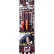 Mr Hobby -Gunze Mr. Weathering Liner RUST Color Set - Mr Hobby - Gu...