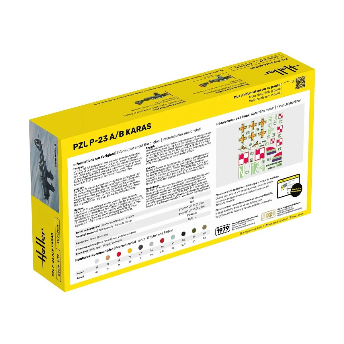 STARTER KIT PZL 23 Karas - Heller 56247