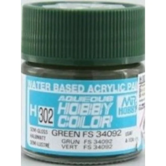 Mr Hobby -Gunze Aqueous Hobby Colors (10 ml) Green FS 34092 - Mr Ho...