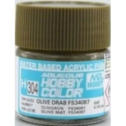 Mr Hobby -Gunze Aqueous Hobby Colors (10 ml) Olive Drab FS 34067 - ...