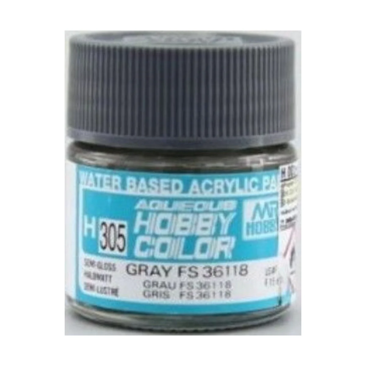 Mr Hobby -Gunze Aqueous Hobby Colors (10 ml) Gray FS 36118 - Mr Hob...